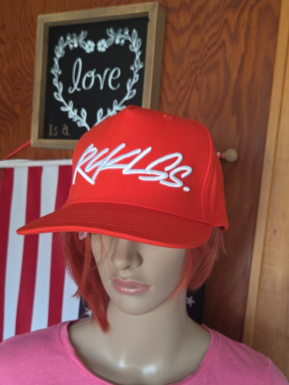 Young & Reckless Orange Snapback Hat with White Script Logo
